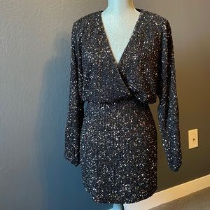 & Other Stories Little Black Dress with Sequence  Size Small NWT